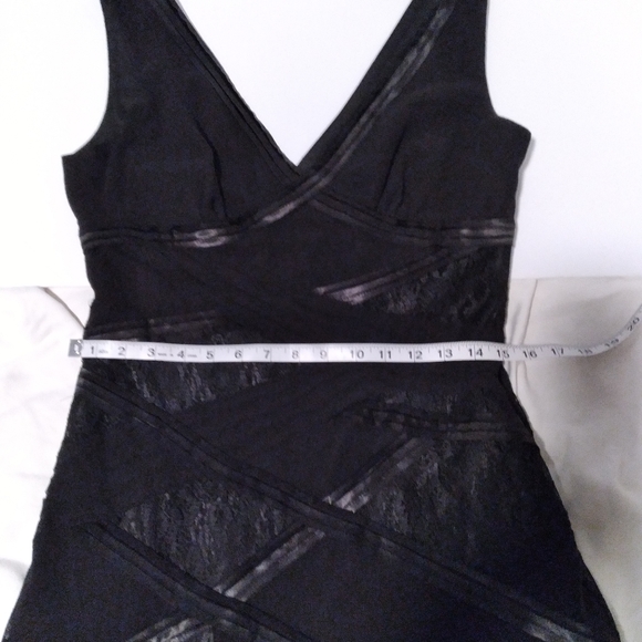 NWT Mesmerize Sleeveless Black Lace Satin Party Wedding Cocktail Dress Size Med - Picture 13 of 13